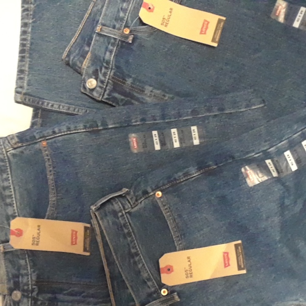 Levis blue jeans 505 regular fit - Picture 3 of 5